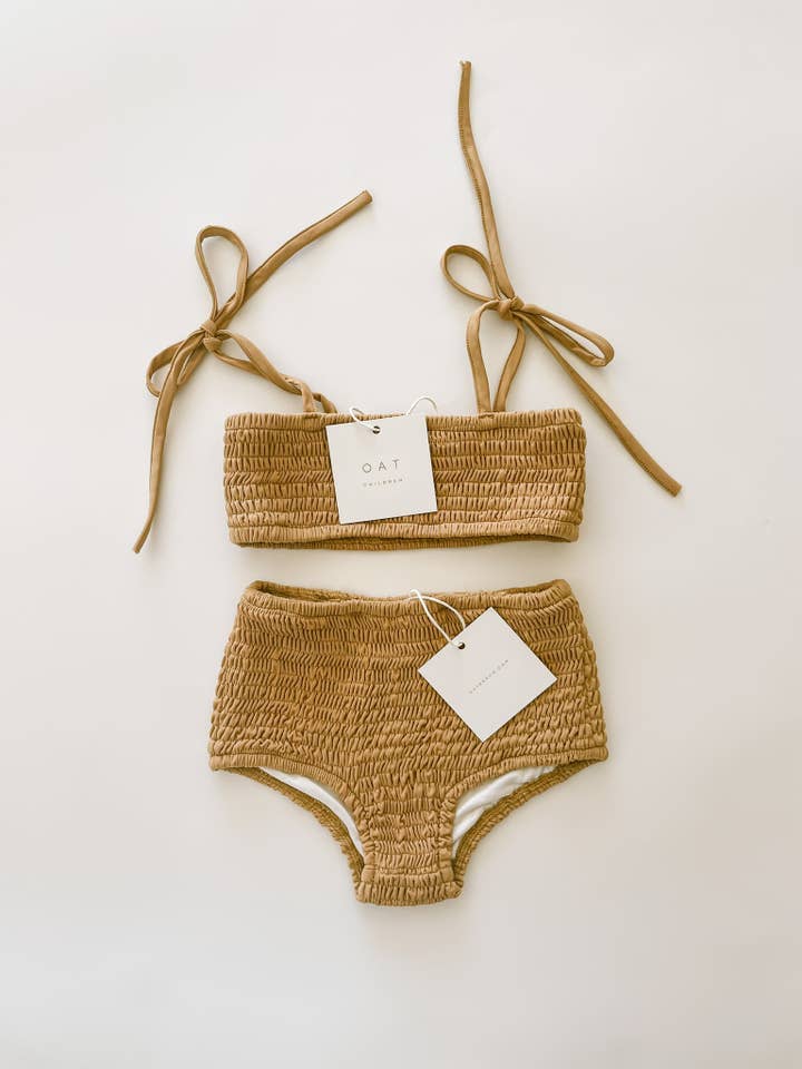 Oat Children - Wholesale Swim Bottoms - Kids - High Waisted Bikini Bottom - Citrus4