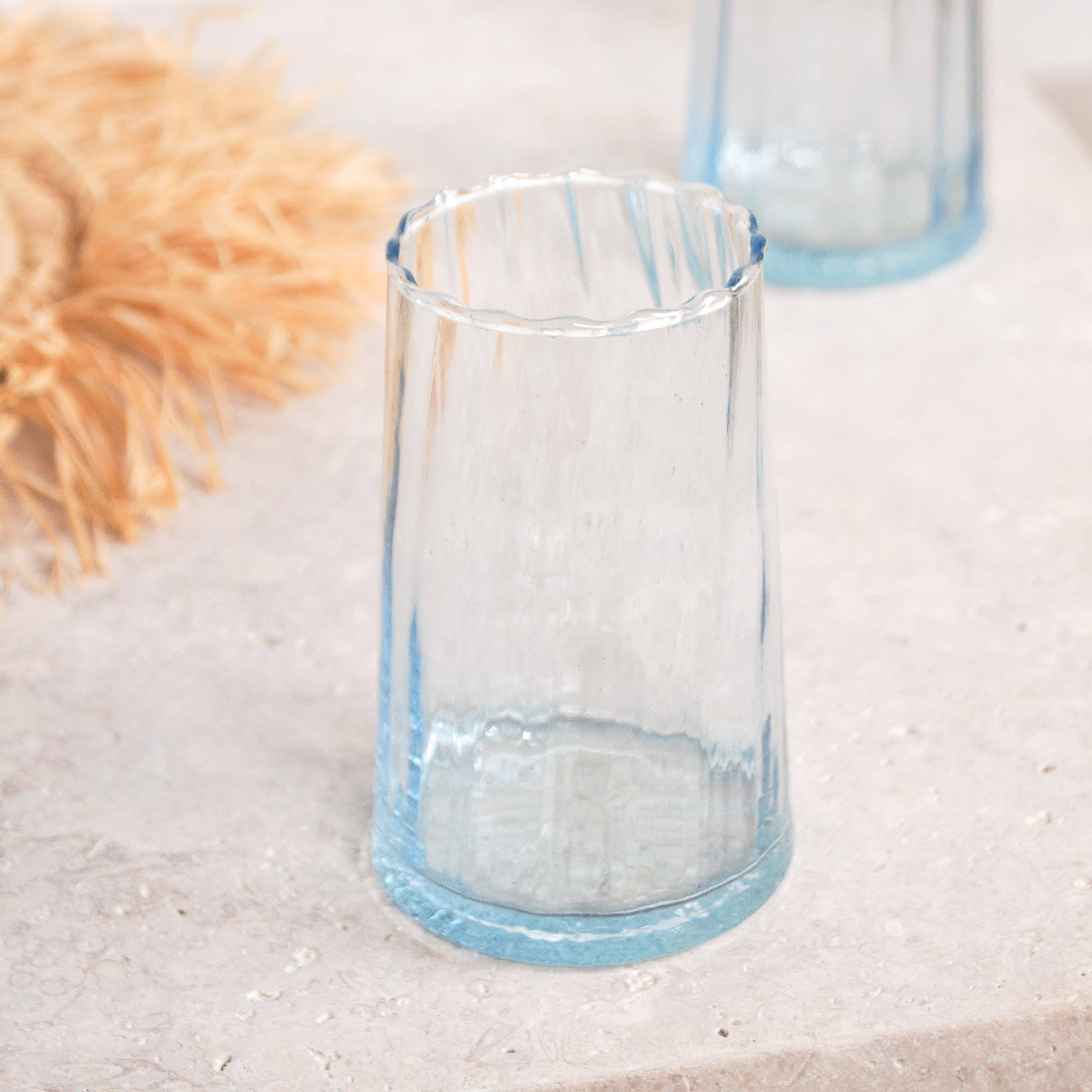 Bohome Living - Wholesale Drinking Glass/Cup - Beldi Ribbed Glass 11cm - Set of 6