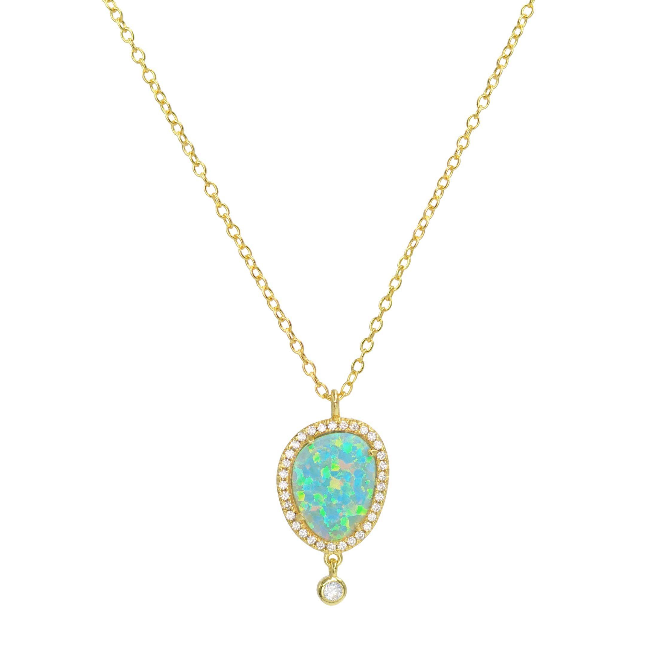 Kamaria Jewelry - Wholesale Pendant/Charm Necklace - Opal Johari Necklace2
