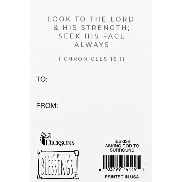 Dicksons - Wholesale Bookmark - Itty Bitty Card Asking God To Surround1