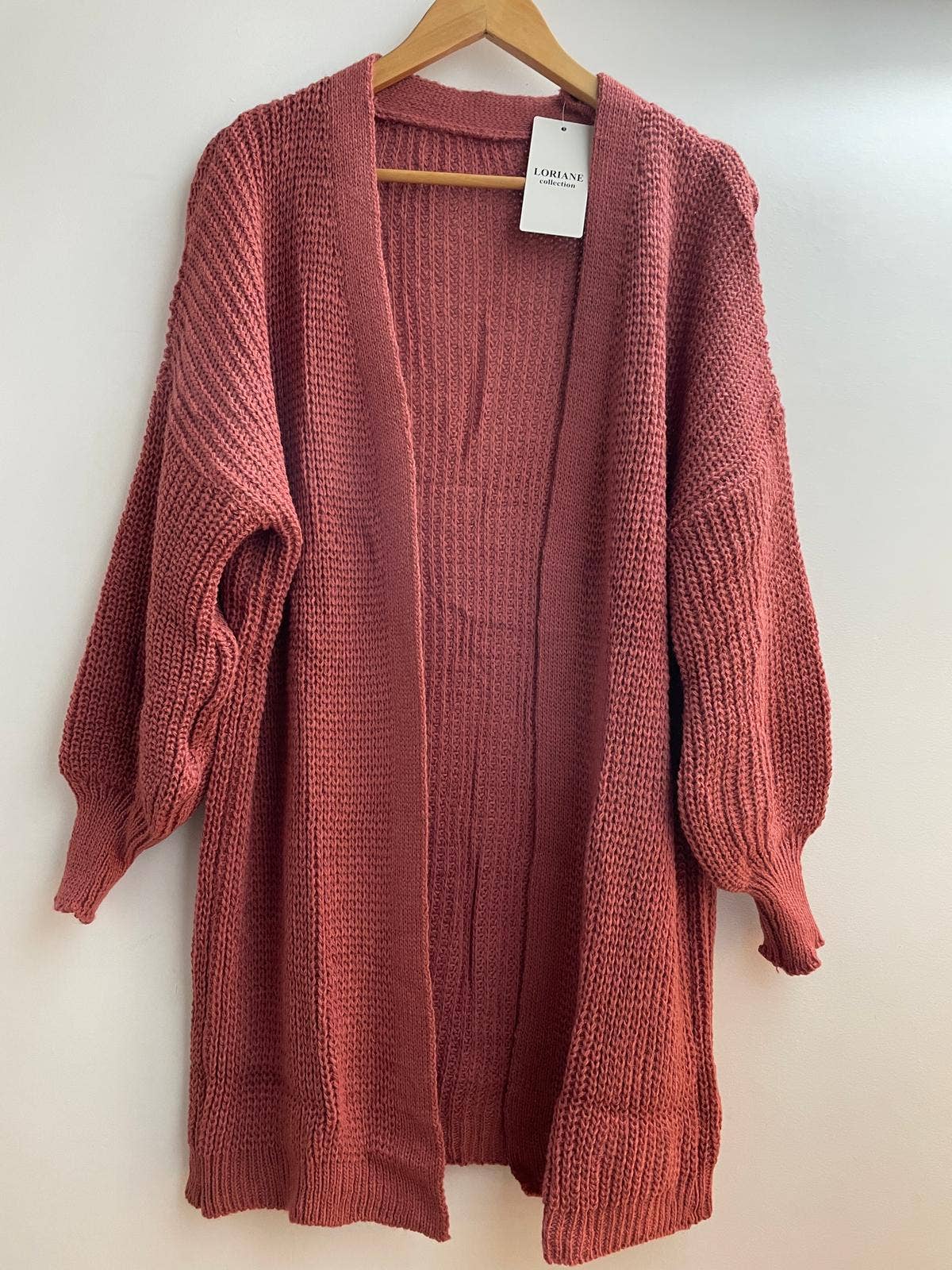 LORIANE – Engroshandel Cardigan - Dame – Strikket mesh-vest i one size med puffede ærmer6