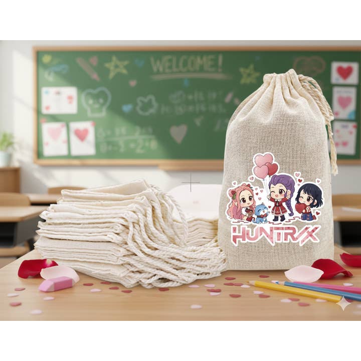 kpop demon hunter valentines day party favor bags for wholesale by Threelilducks