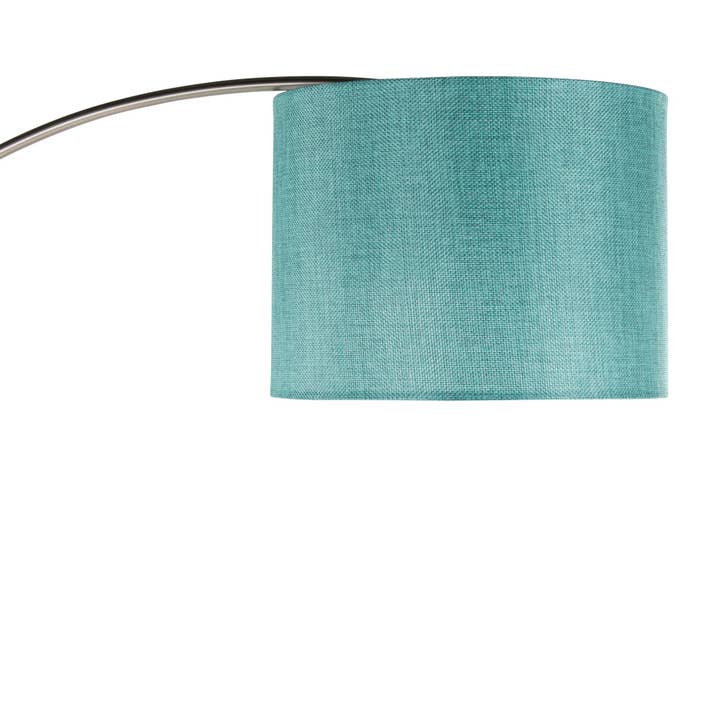 Brushed Nickel Turquoise Linen Willow Trio 84" Metal Floor Lamp for wholesale on Faire