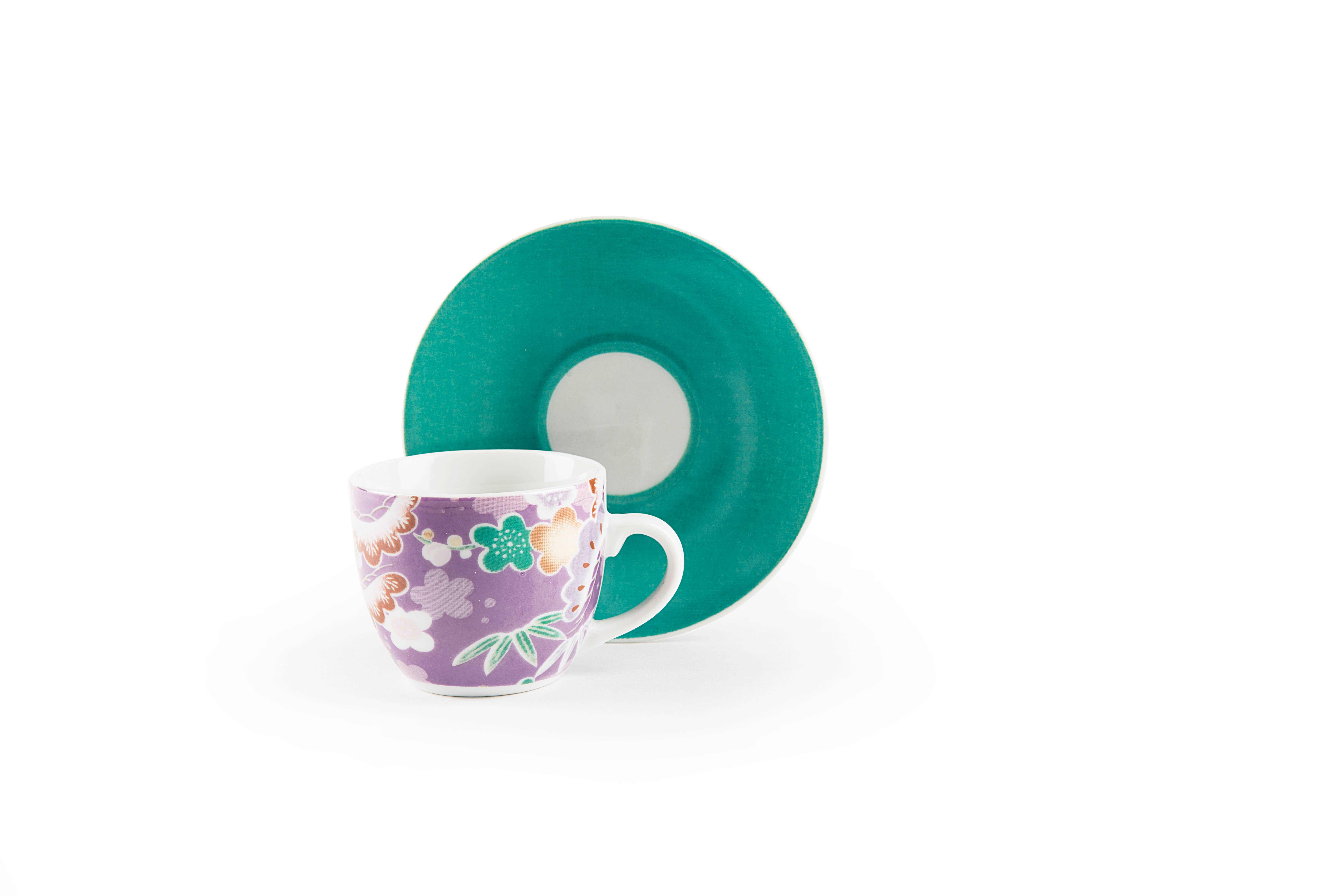 multicolour Set of 6 Kimono Coffee Cups for wholesale on Faire5