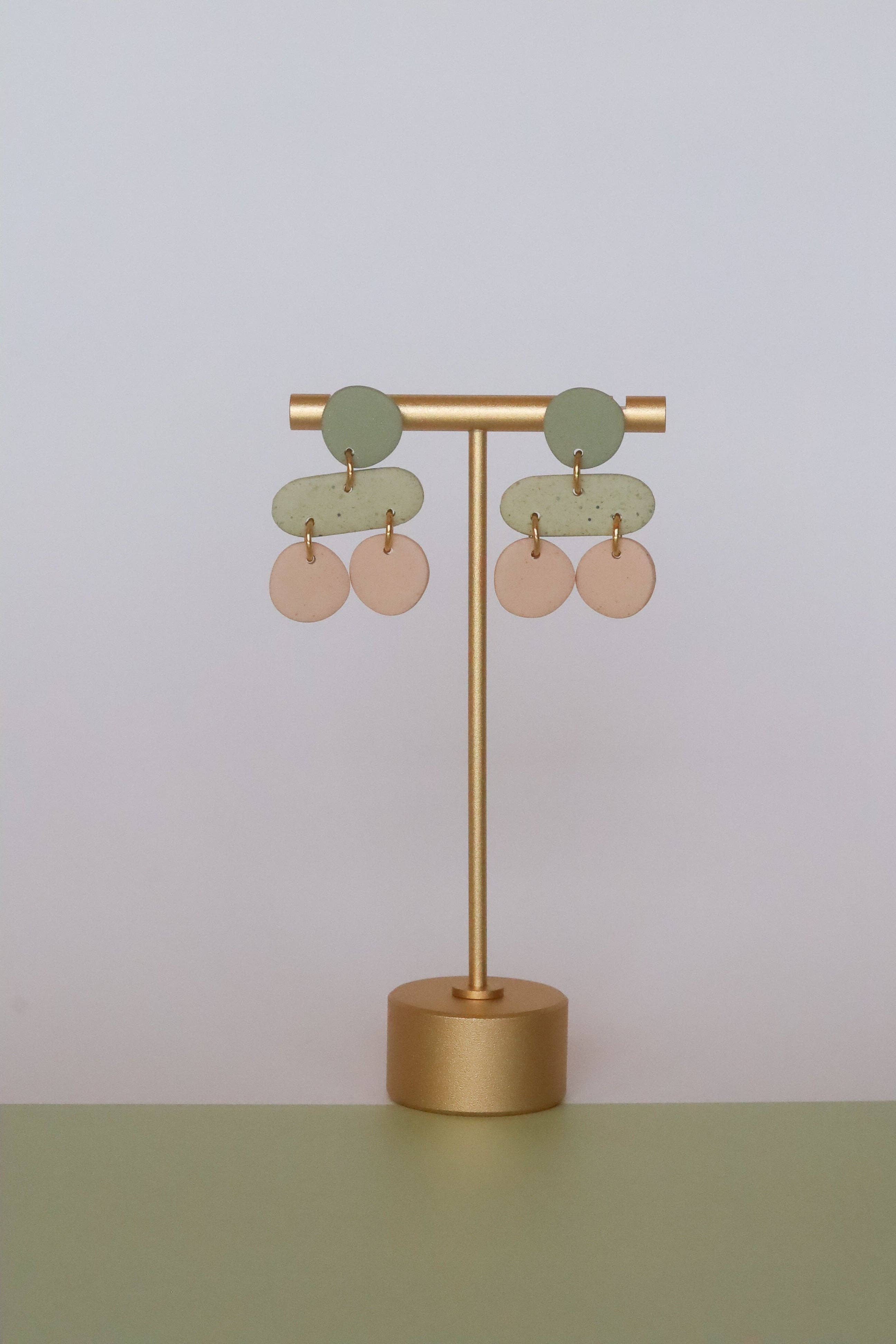 Rainbow's Clay - Wholesale Dangle Earrings - Peony1