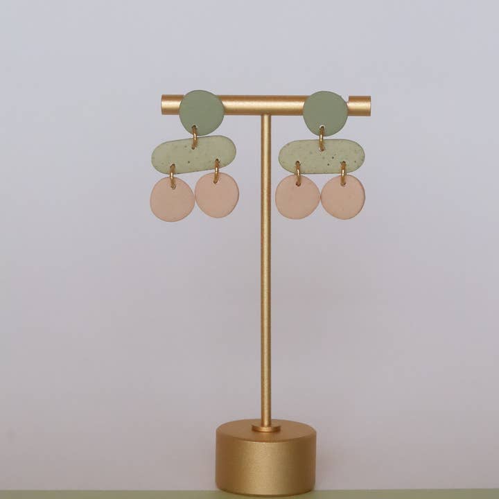 Rainbow's Clay - Wholesale Dangle Earrings - Peony1