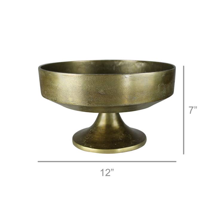 HomArt - Wholesale Decorative plate/dish/bowl - Folsom Pedestal Bowl, Brass1