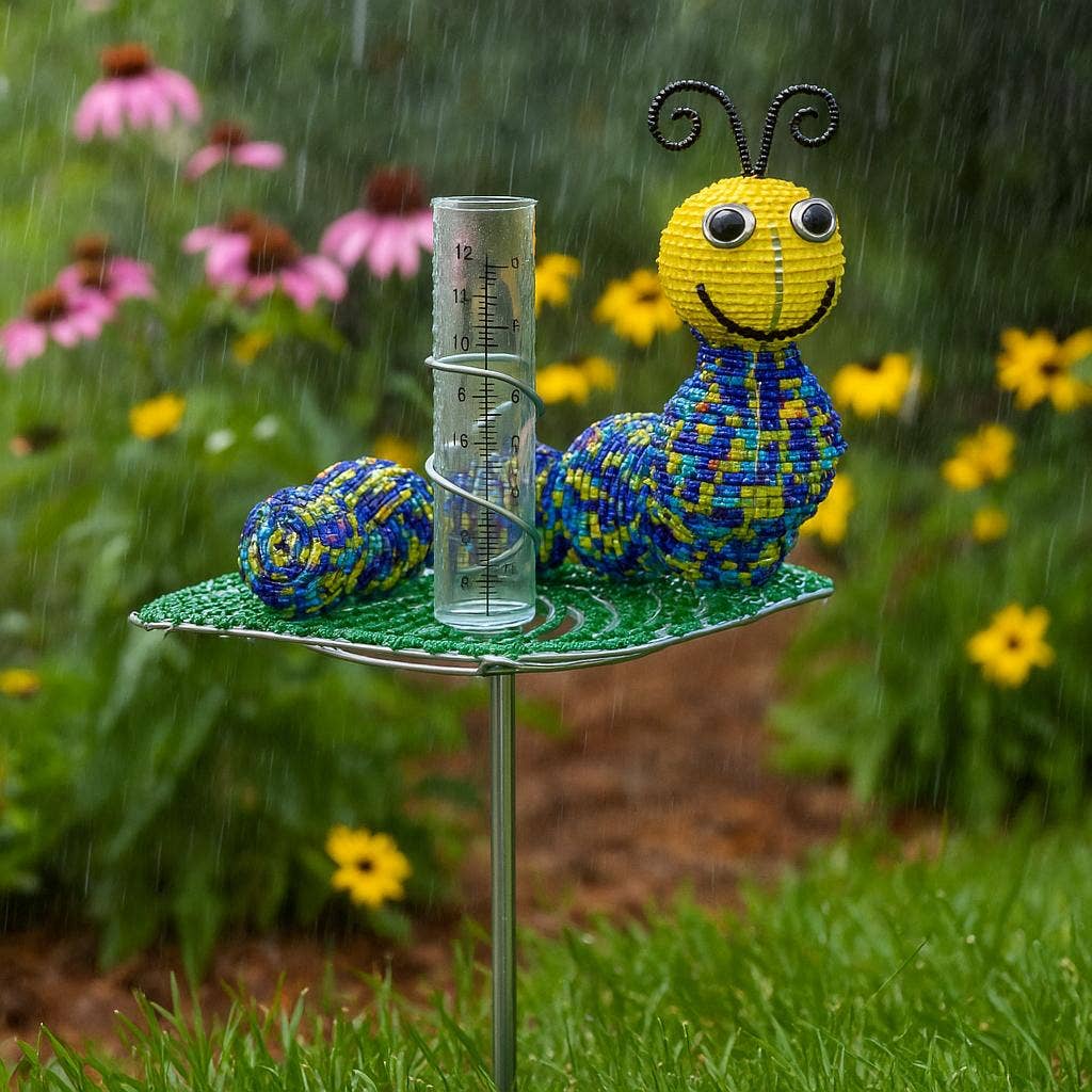 Beadworx By Extol Accessories Ltd. – wholesale Outdoor ornament/decor – Rain Gauge Caterpillar Set of 21