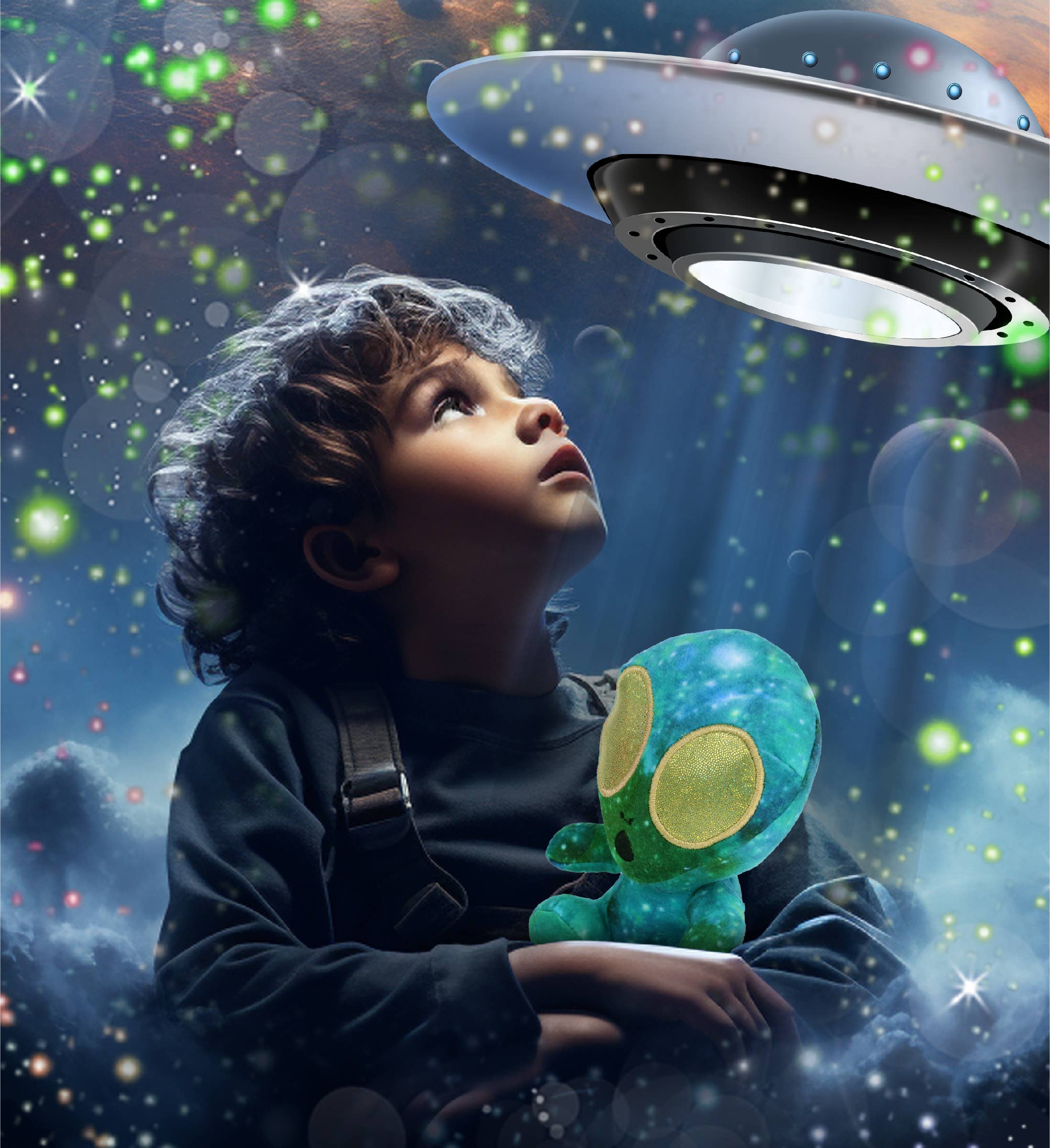 Cota Global - Wholesale Stuffed/Plush Toy - Kids & Baby - Snug-Mooshies Plush - Space Green Alien 6"1