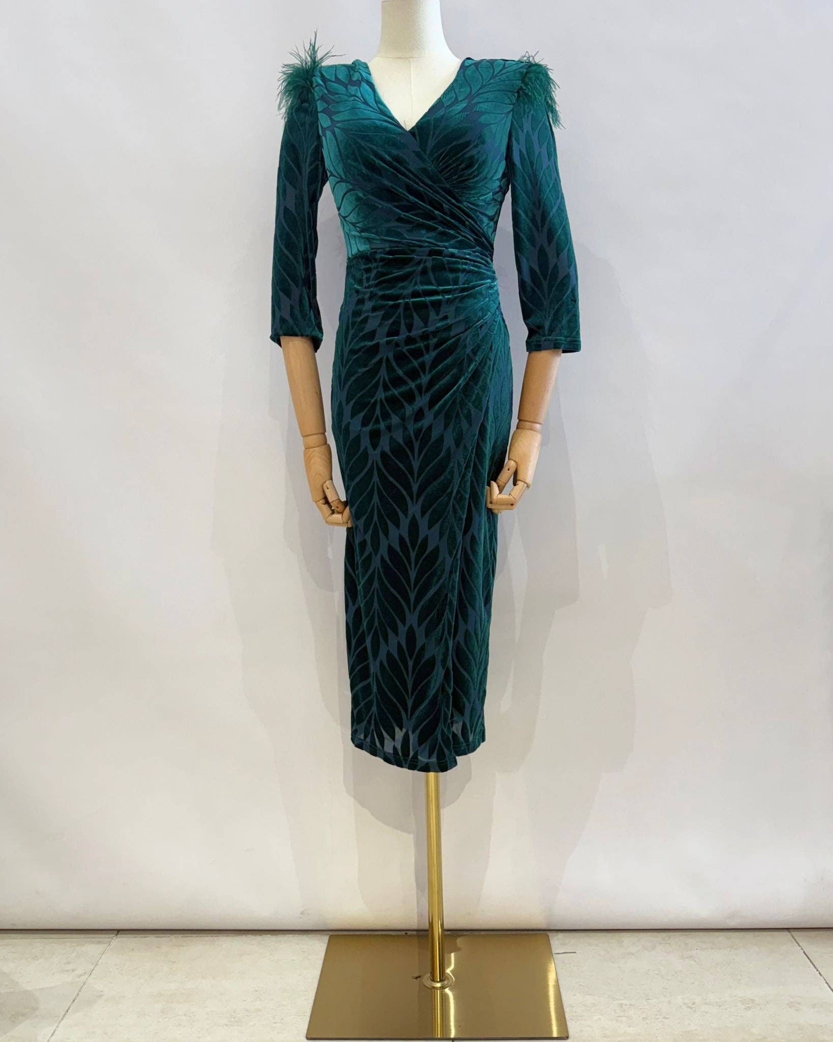 Invitadissimas – Engroshandel Kjole - Dame – Velour midikjole 22339-25