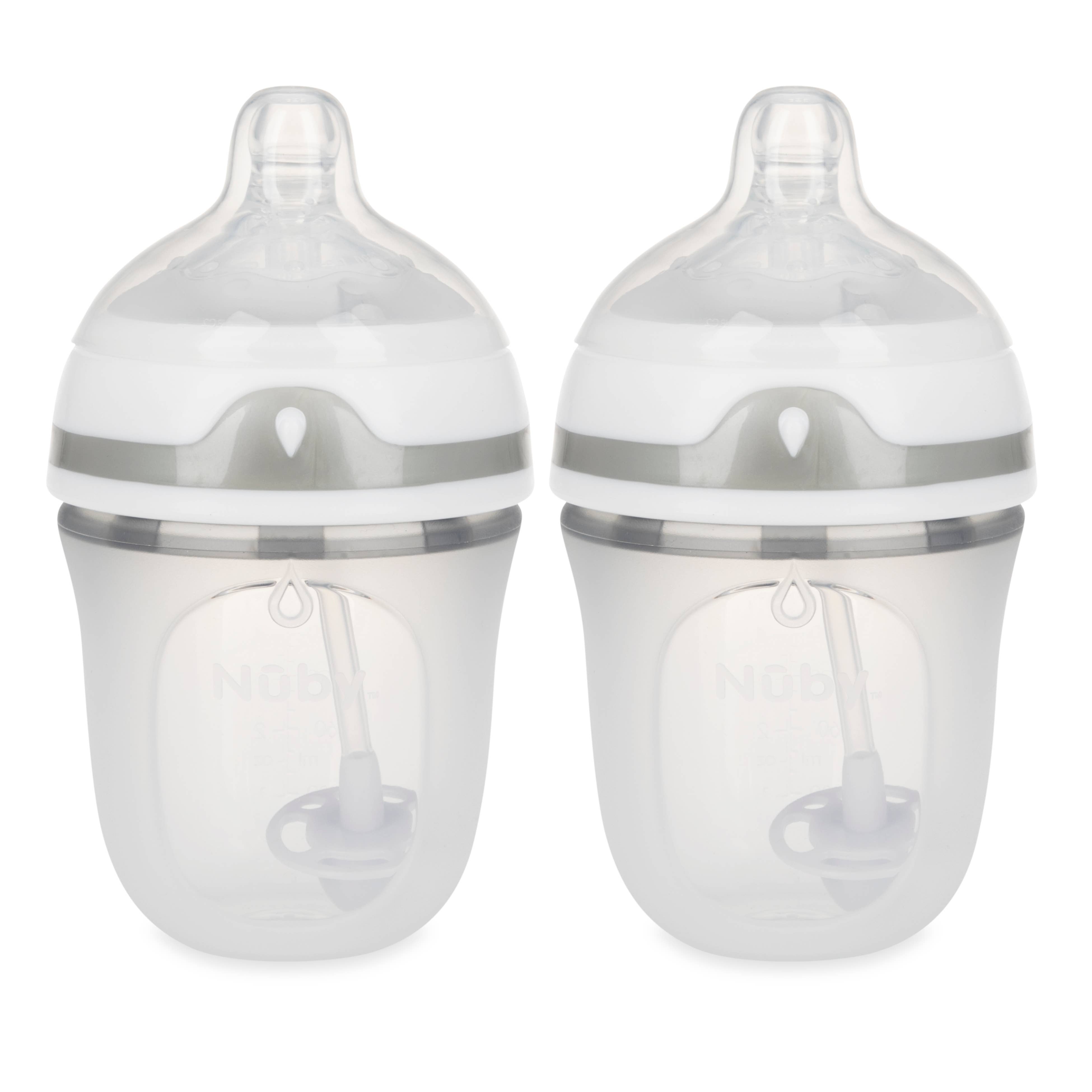 Nuby - Wholesale Baby Bottle - Nuby 2 Pack Slow Flow Comfort Bottle, 5oz1
