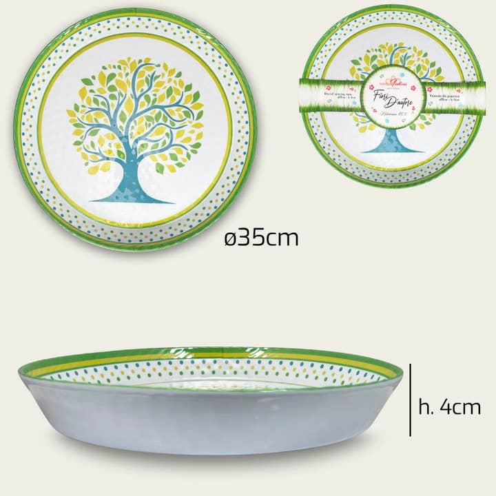 Rund Tallrik Kantad Fiori D’Autore Sylvia I Melamin för wholesale av ARCA ITALY