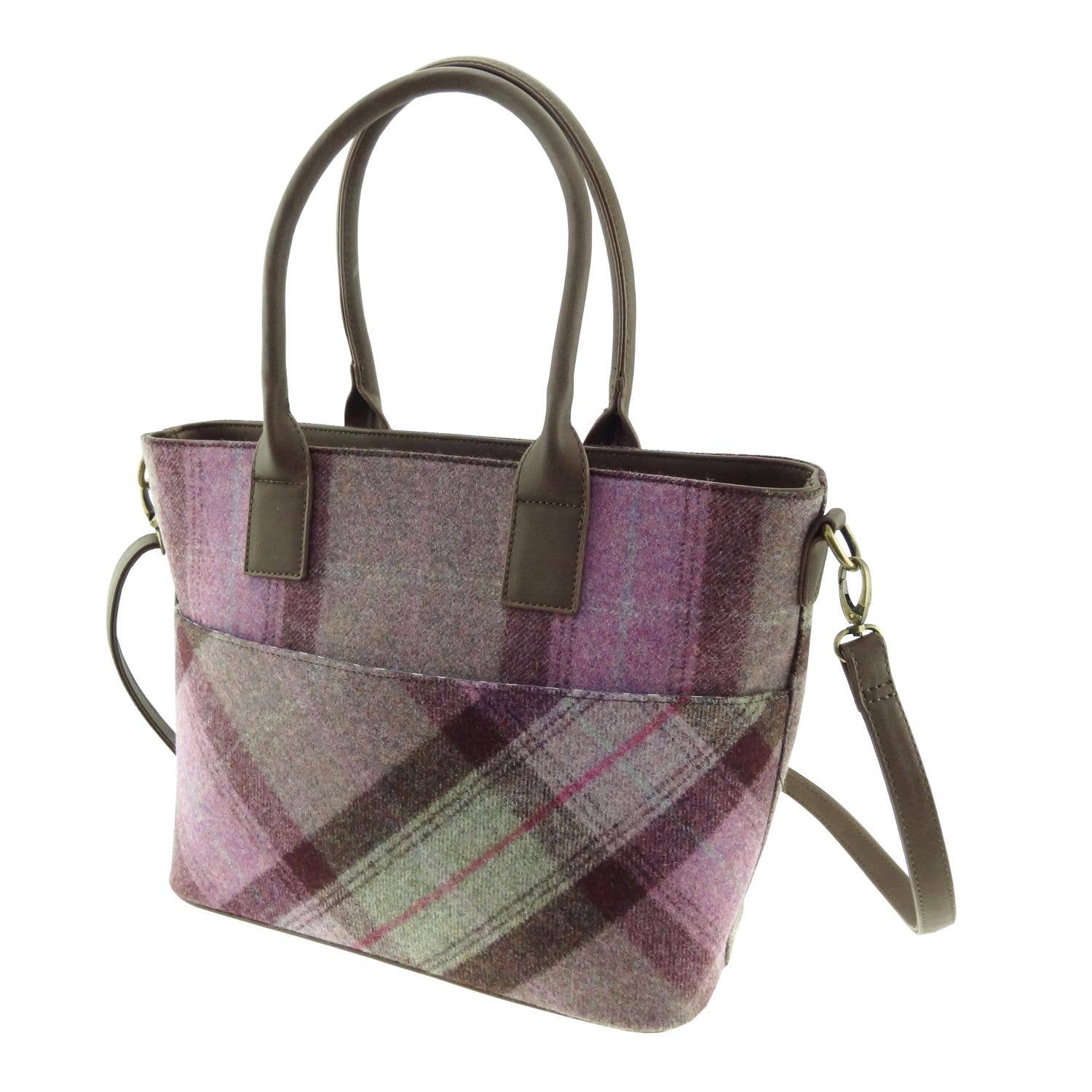 Glen Appin Of Scotland - Wholesale Tote Bag - Women's - 'Loxley' Large Women's Tote Bag in Abraham Moon Tweed3