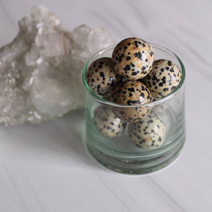 Dalmatian Jasper 20mm Sphere (Crystals & Stones) for wholesale by Pebble House