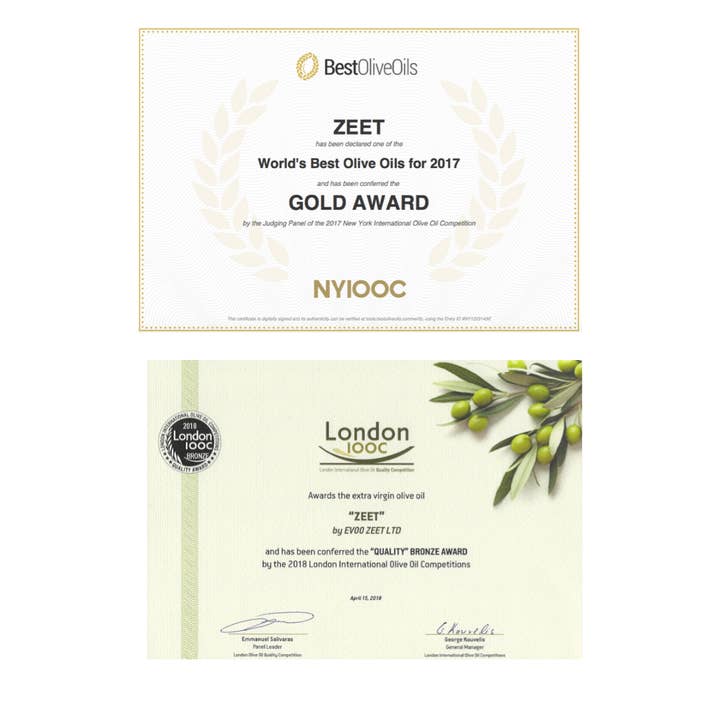 ZEET – wholesale Olive oil – AWARD WINNING INTENSE ORGANIC EXTRA VIRGIN OLIVE OIL 500ML6