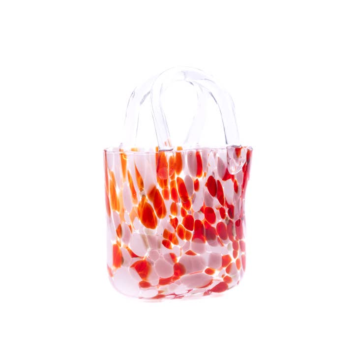 The Glass House Wholesale Interiors Ltd. - Wholesale Vase - Â Handbag Vase: Cherry BlushÂ
