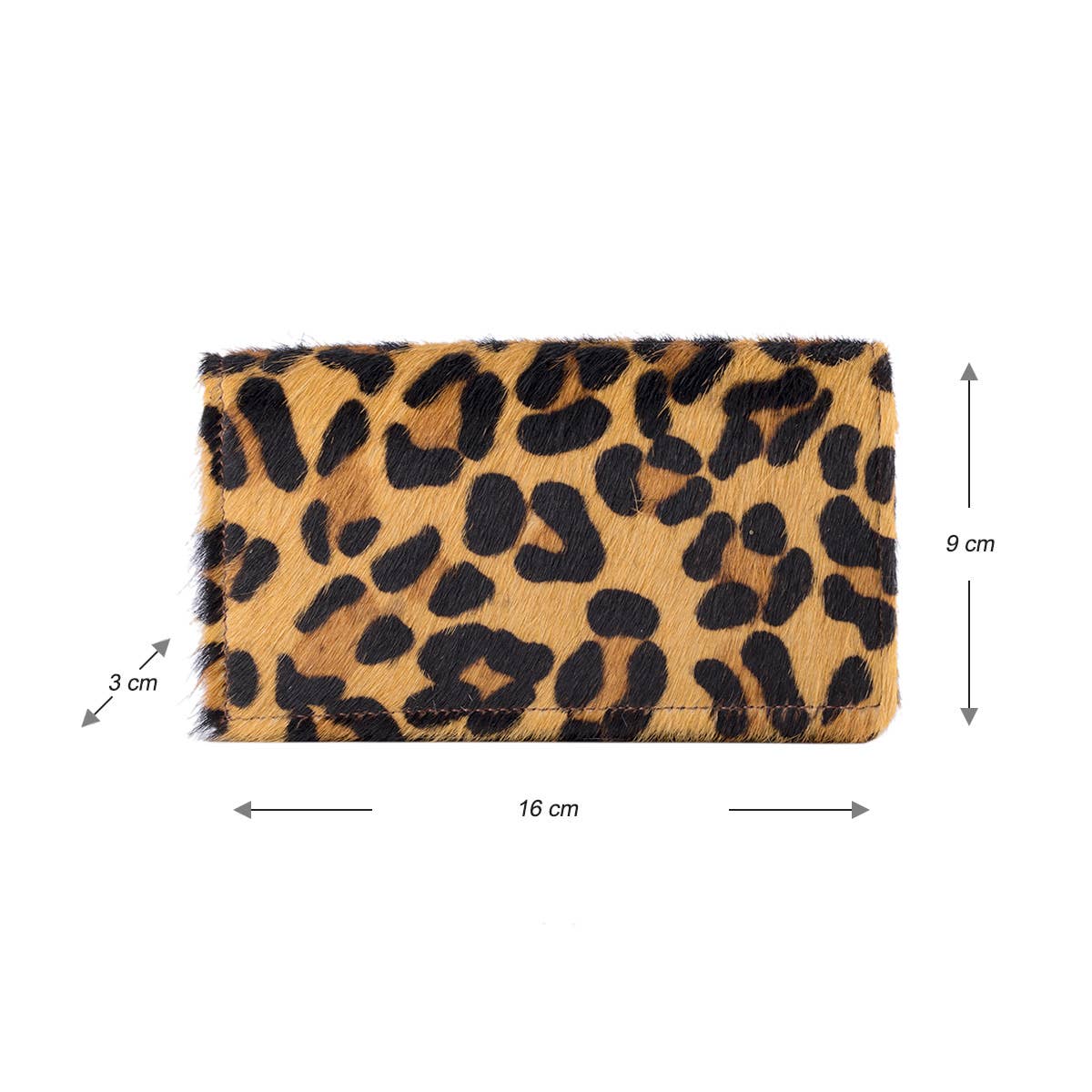 Arrigo - Wholesale Wallet - Women's - Leather Ladies Wallet RFID Black Leather Animal Print Fur24