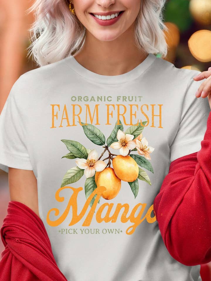 T-shirt graphique Mangue Fraîche de la Ferme. pour la vente par DG WORLD