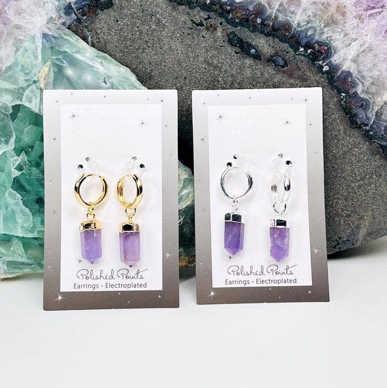 Rock Paradise - Wholesale Dangle Earrings - Crystal Point Earrings Assorted Stones5