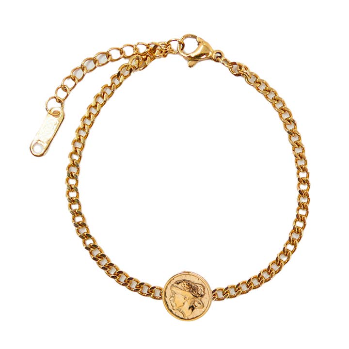 Bracciale Testa di Moro Isola di Corsica Placcato Oro 18k per la vendita all'ingrosso da parte di TALISMAN JEWELLERY (D&Fidanverdi, S.L.)