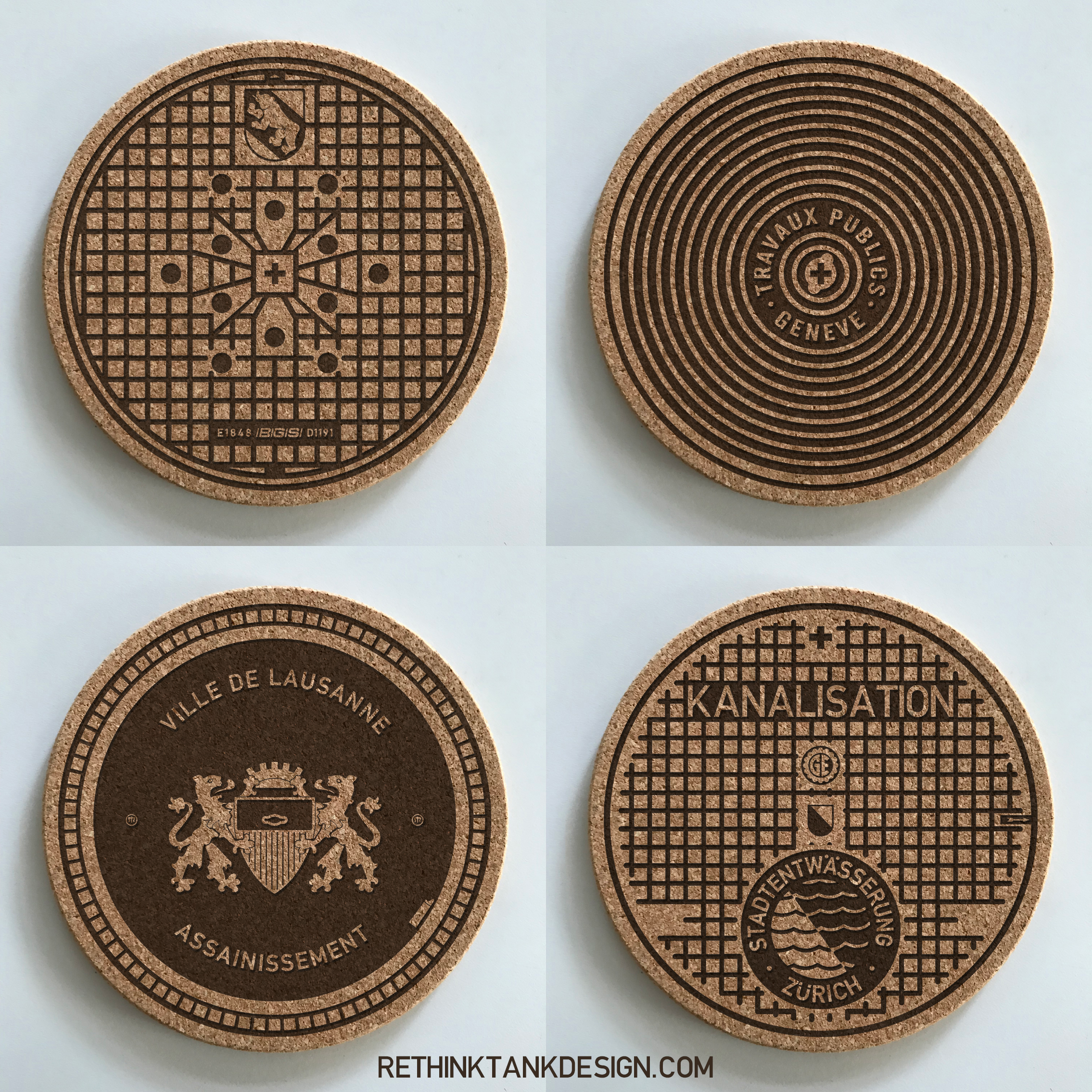 Tombino - Wholesale Coasters - Manhole Cover Coasters Switzerland2