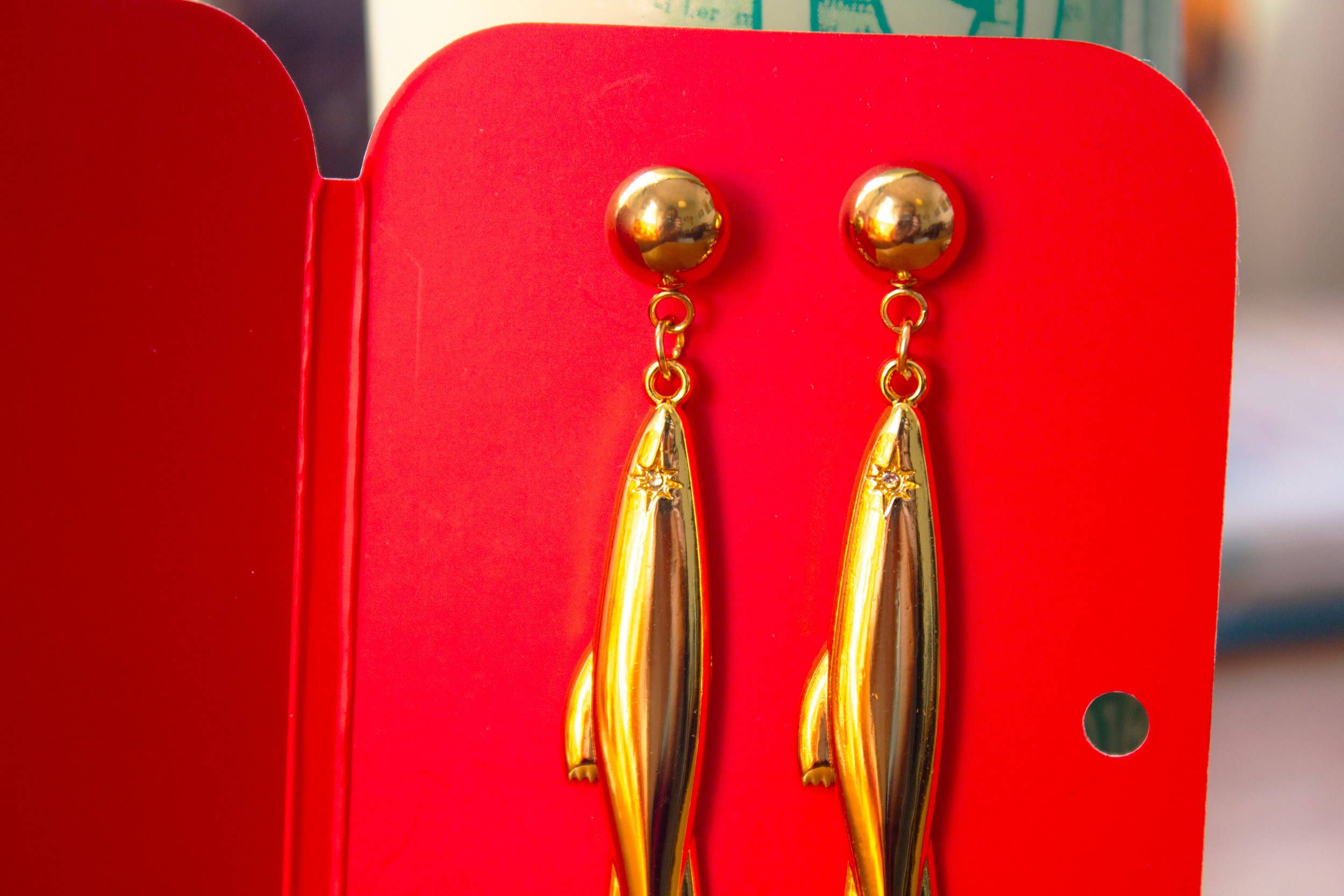 Mink - Wholesale Dangle Earrings - Goldie Fish Earrings4