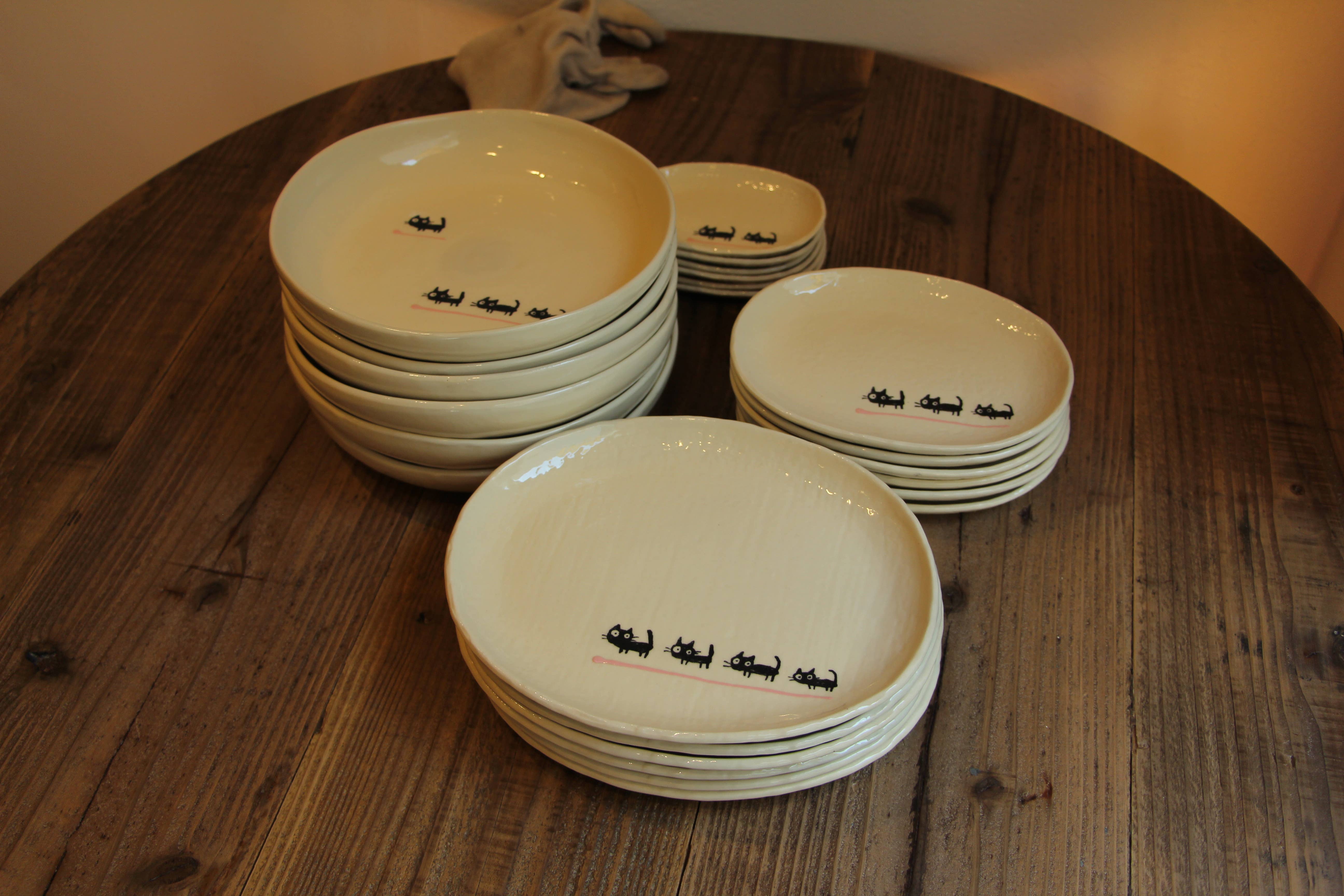 Japacolle — Japan Collections | See Latest News in "About" – Großhandel Essteller – Kind & Baby – Souen ovale Platte S mit Katzenmotiv7