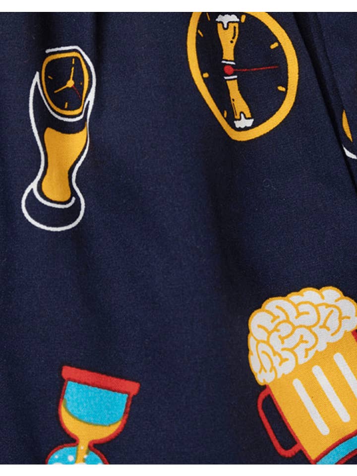 NAVY MENS BEER O'CLOCK BAMBOO SLEEP PANT for wholesale on Faire5