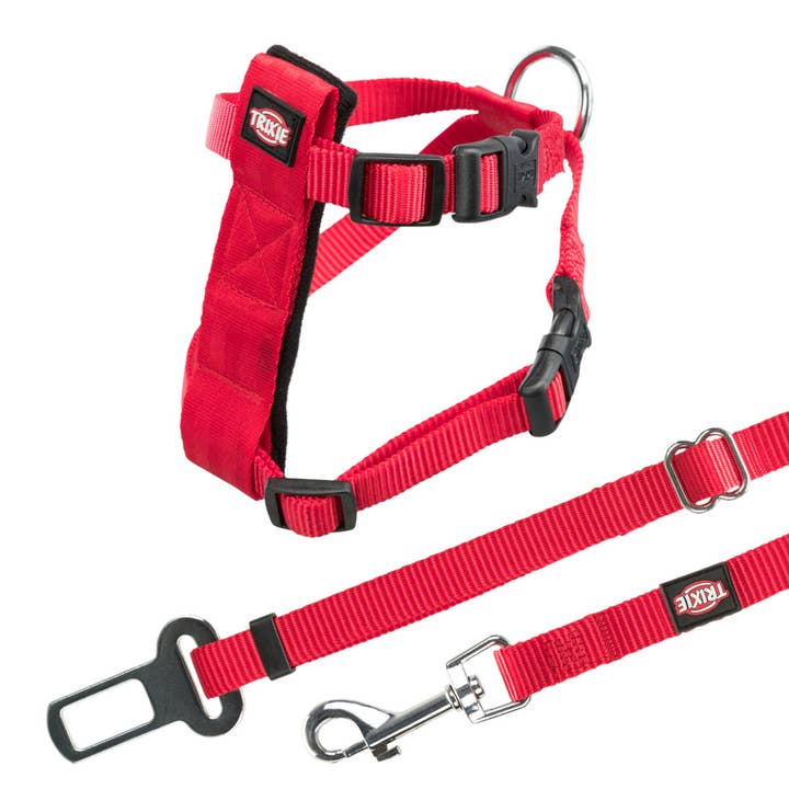 Cat Car Harness (Red) 20-50 cm/15 mm for wholesale by Trixie UK