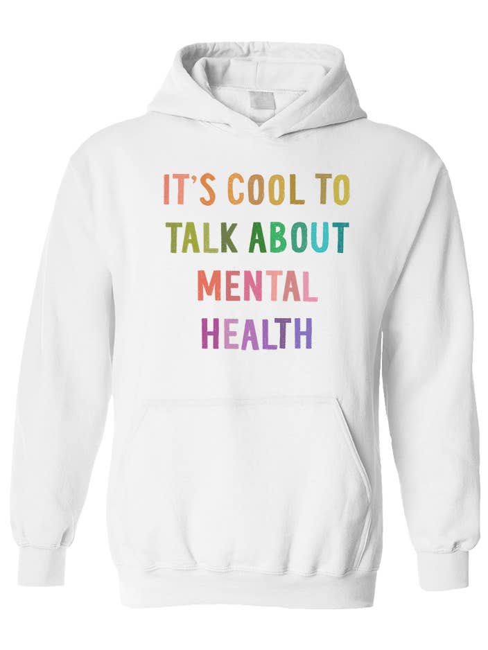 Es ist cool, über psychische Gesundheit zu sprechen - Hoodie für den Großhandel von Self-Care Is For Everyone