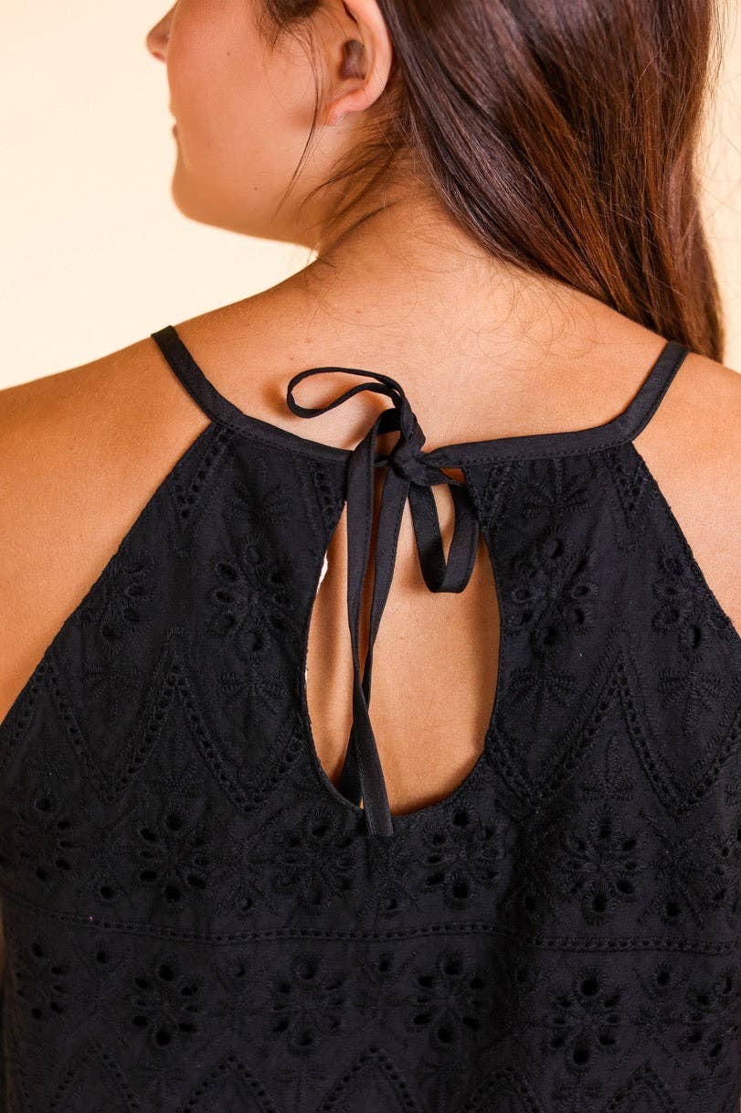 The Yala Top in Black for wholesale on Faire4