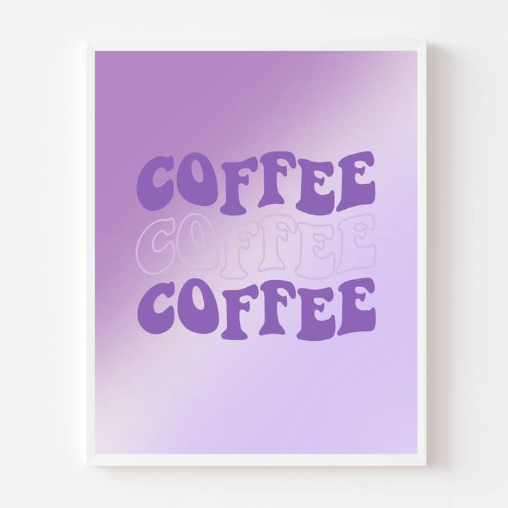 Lila Retro Kaffee für den Großhandel von Totally Posie