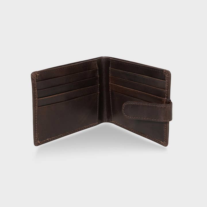 Acorn and Hide – Großhandel Brieftasche – Unisex – BiFold Portemonnaie aus Leder - Braun