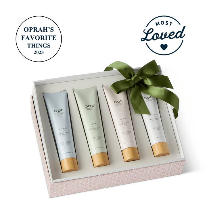 ODE Hand & Body Lotion Discovery Set for wholesale by McEvoy Ranch