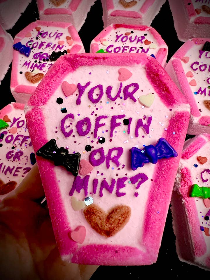 Your Coffin or Mine Bath Bomb for wholesale by Man on the Moon Mystics