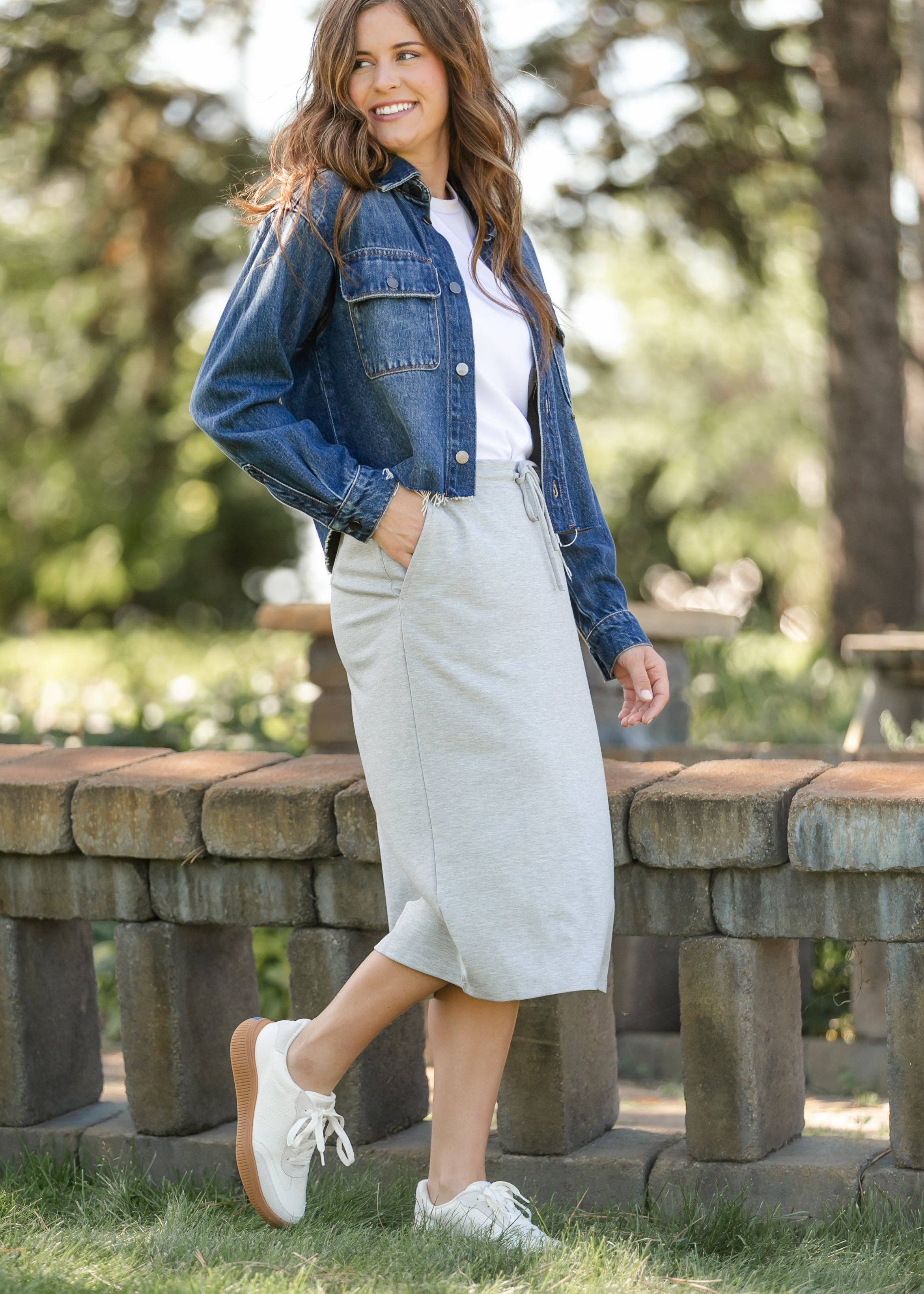 Inherit Clothing Company - Wholesale Rok - Dames - Jordan Knit midi-rok14