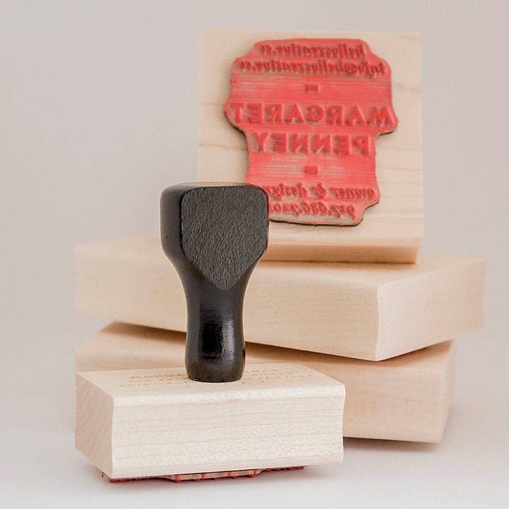 The Design Craft - Wholesale Rubber/Decorative Stamp - Circular Stamp No. 8, Personalized3