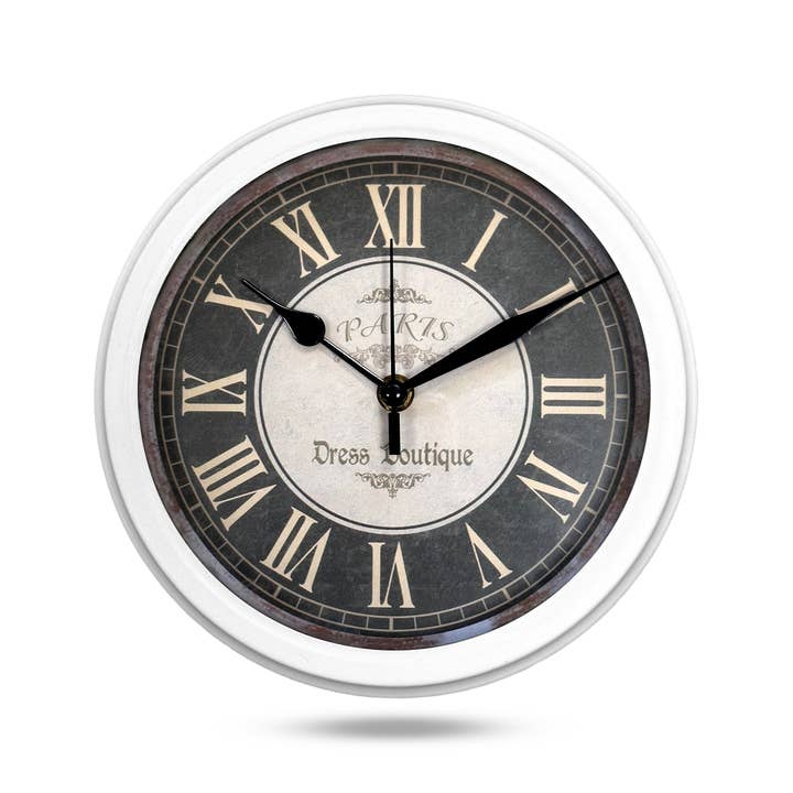 Ledsone – wholesale Wall clock – Black Round Vintage Large Wall Clocks for Living Room ~ 51547