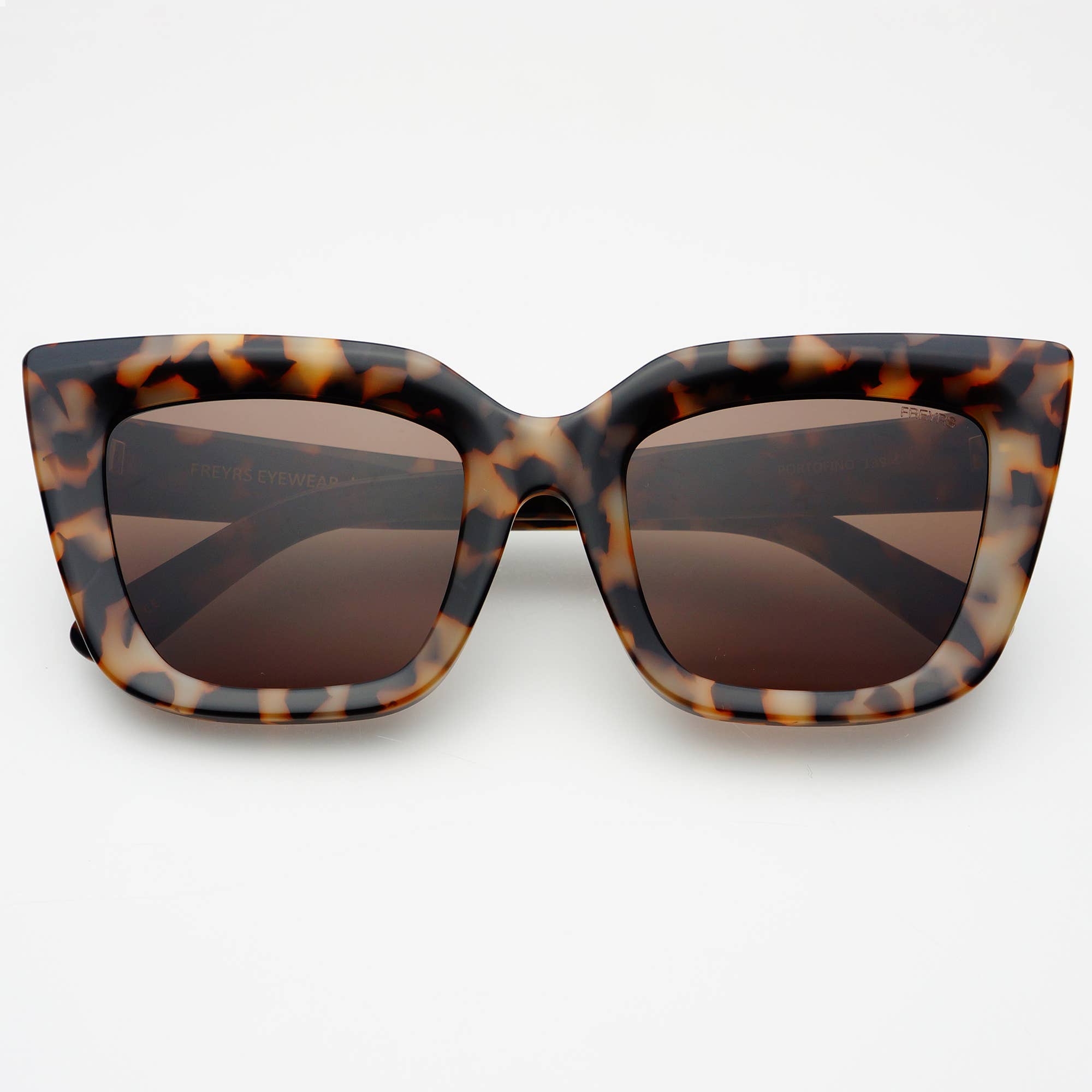 Le Specs trance rectangle sunglasses in vintage tort | ASOS