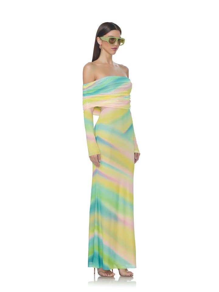 Thelma Dress - Rainbow Stripe for wholesale on Faire2