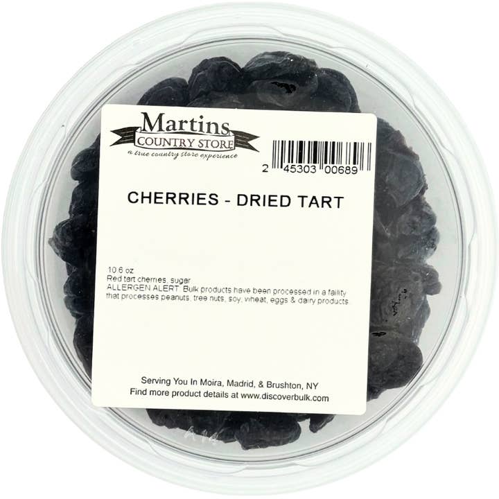 Martin's Country Store LLC - Wholesale Dried/Dehydrated Fruit - DRIED TART CHERRIES 10.6oz