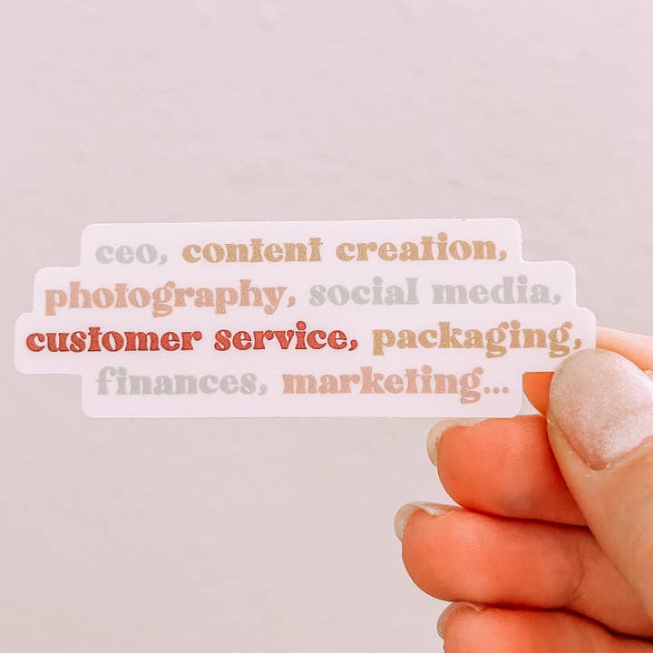 CEO Words Vinyl Stickers for wholesale by Maddie Green Designs