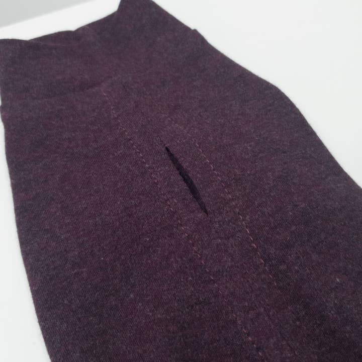 Alqo Wasi - Vente Chemise – chien - T-shirt en coton Pima biologique couleur Merlot1