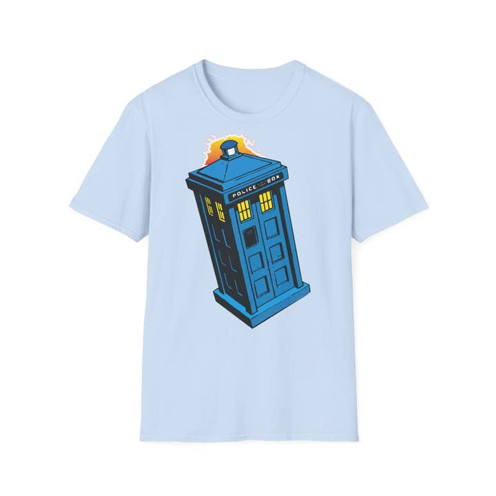 NVC Ecommerce LLC - Wholesale T-Shirt (Graphic) - Unisex - Doctor Who Tardis Comic Shirt, Whovian Retro Art Shirt2