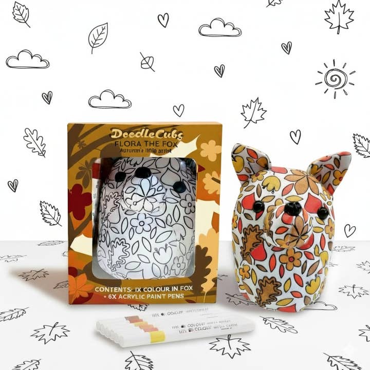 DIY Doodlecubs - Flora the Fox for wholesale by Life of Colour