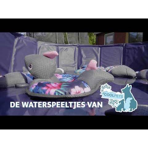 Hofman Animal Care – Engroshandel Tøjdyr - Hund – CoolPets trækkelegetøj Sharky (Flamingo)3