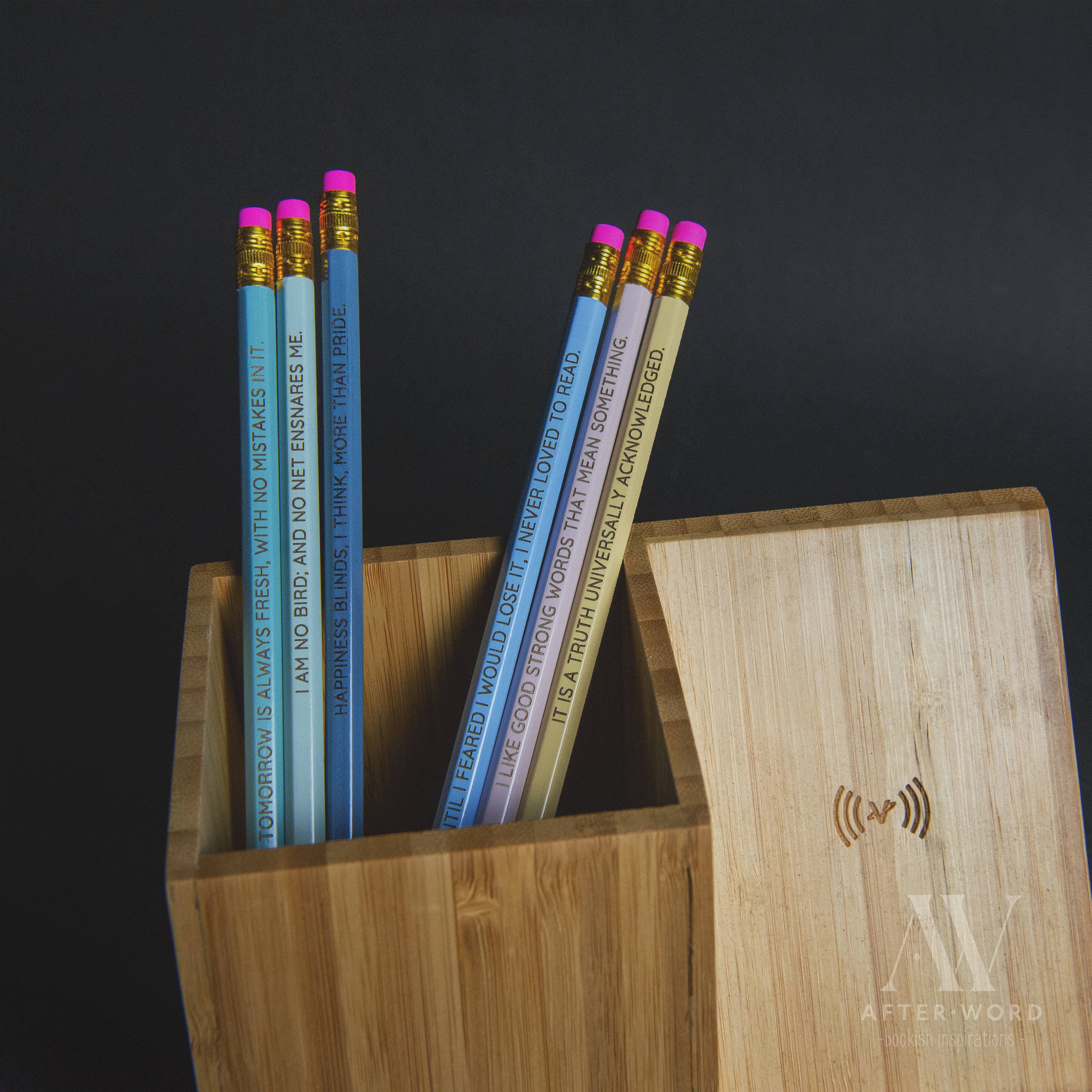After Word - Wholesale Pencil - Book Quotes Pencil Sets1