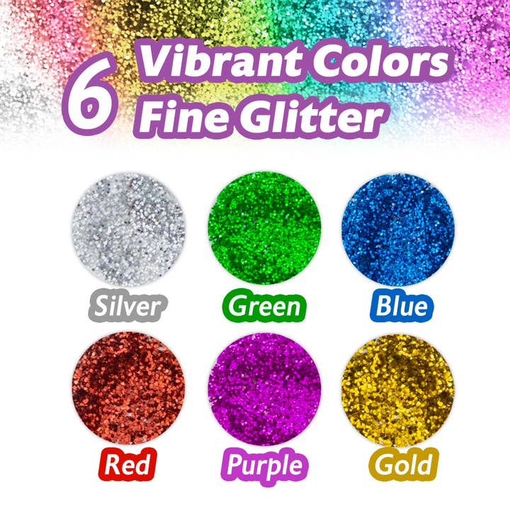 BAZIC Products - Wholesale Glitter - Glitter Shaker 7g (6/PVC Box) Primary Color3
