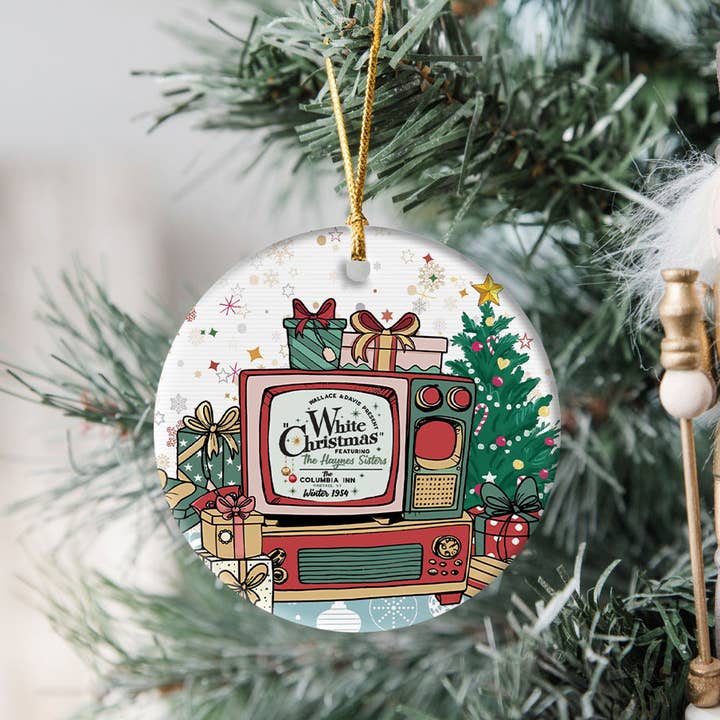 TMLECOM LTD – wholesale Ornament – White Christmas Movie Ornament, Haynes Sisters Xmas Ornament1