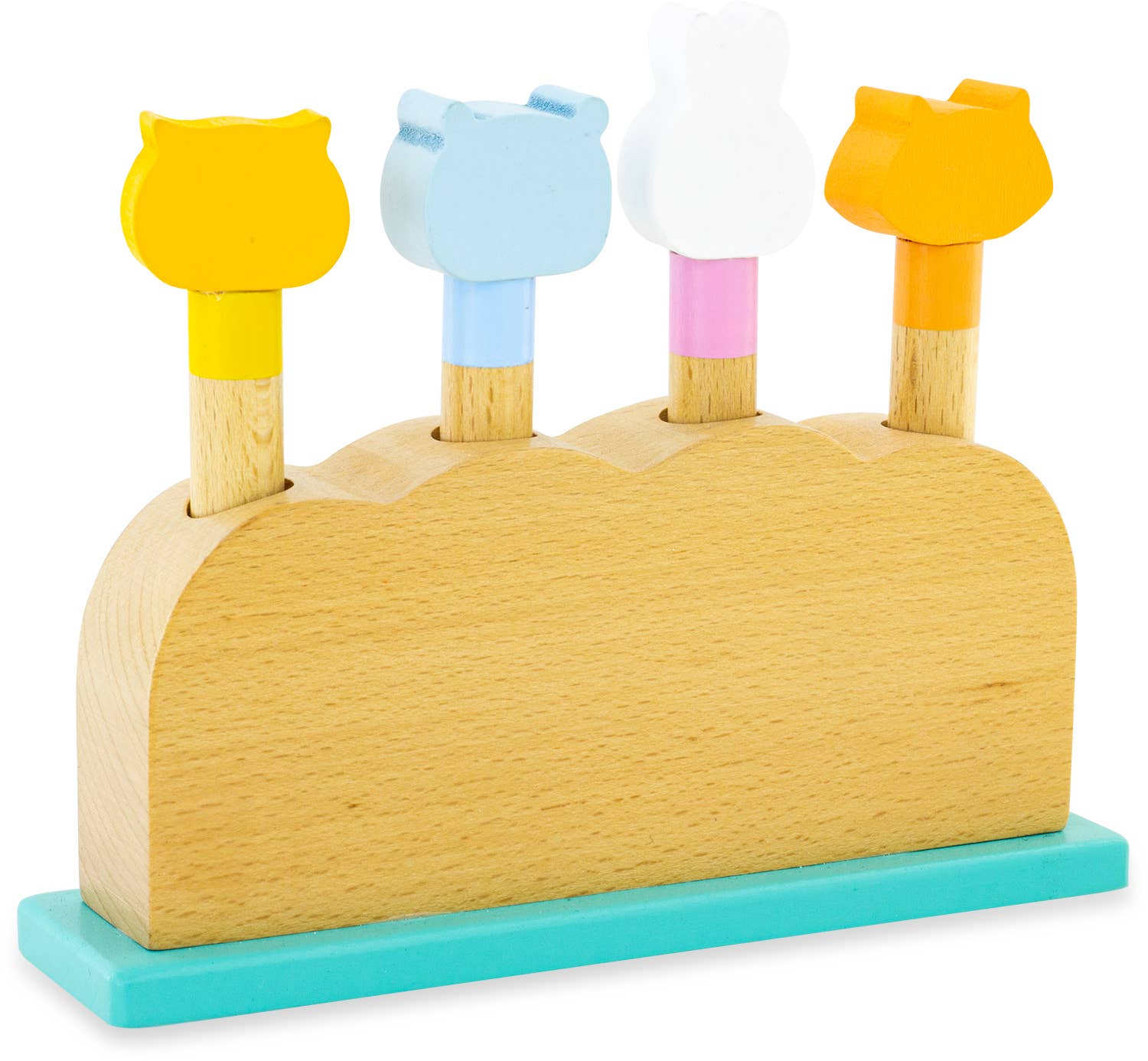 Ulysse Couleurs d'Enfance - Vendita all'ingrosso Giocattolo in legno - Bambini - Gioco di risveglio con animali a molla3